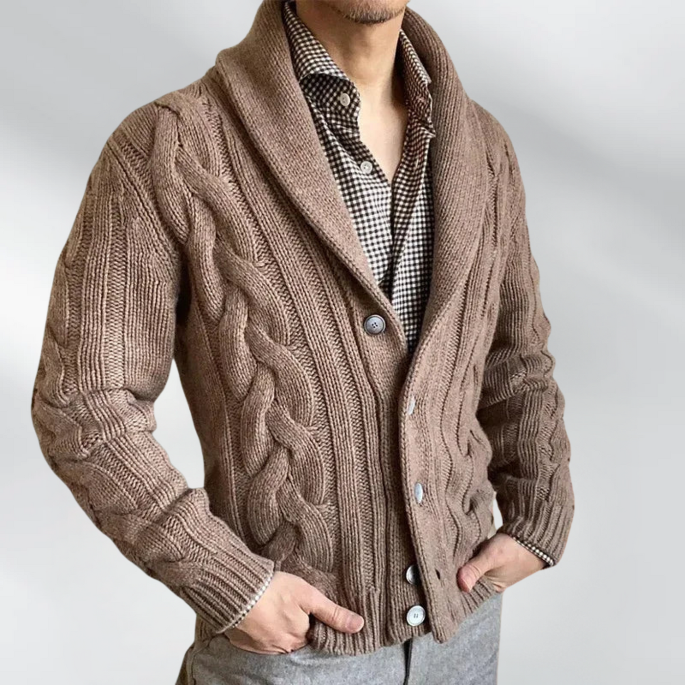 Robert™ | Strikket cardigan for menn